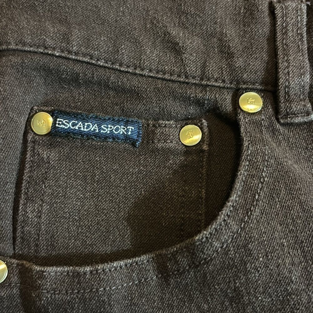 ESCADA SPORT brown jeans 42 Miss Jackson’s Tulsa vintage - Picture 4 of 6